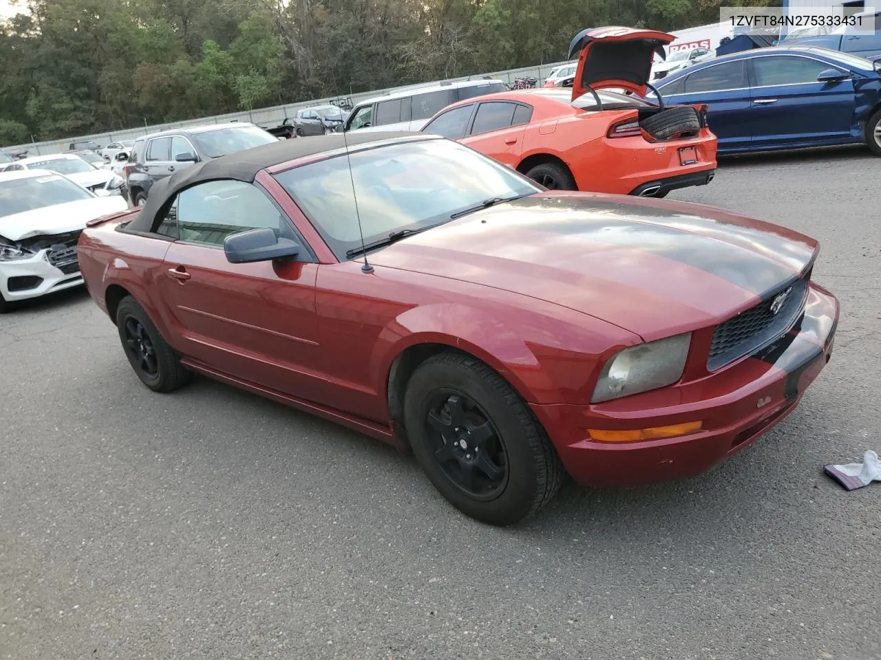 2007 Ford Mustang VIN: 1ZVFT84N275333431 Lot: 78729984