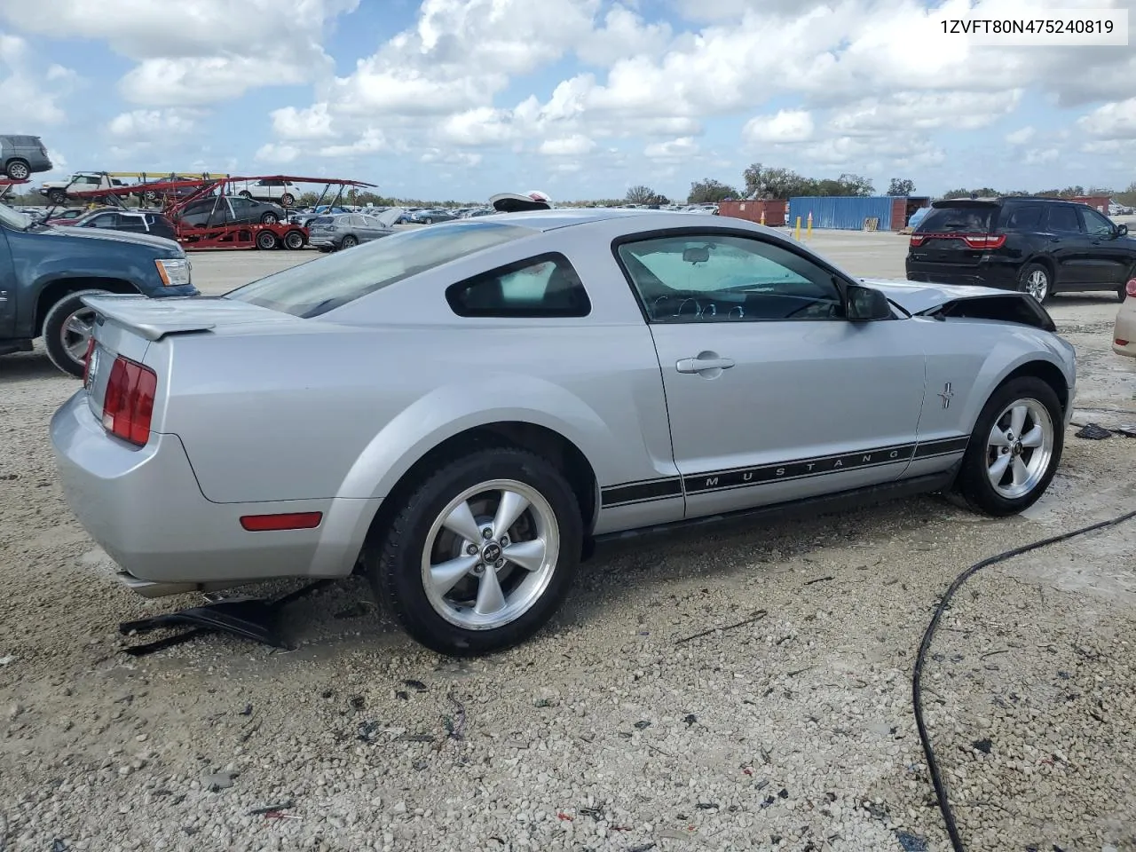 2007 Ford Mustang VIN: 1ZVFT80N475240819 Lot: 78882814