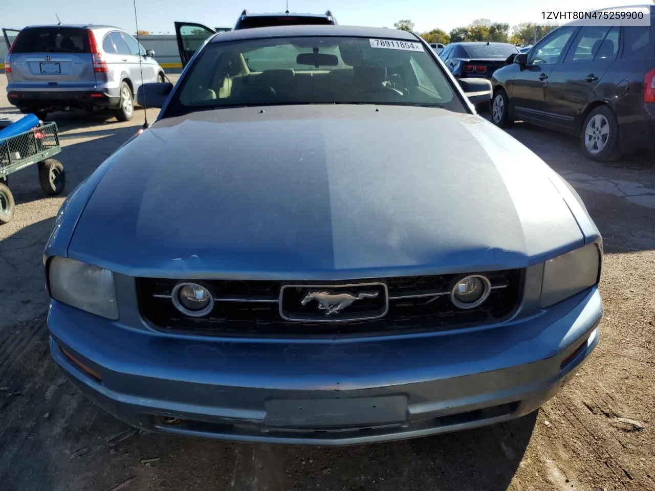 2007 Ford Mustang VIN: 1ZVHT80N475259900 Lot: 78911854