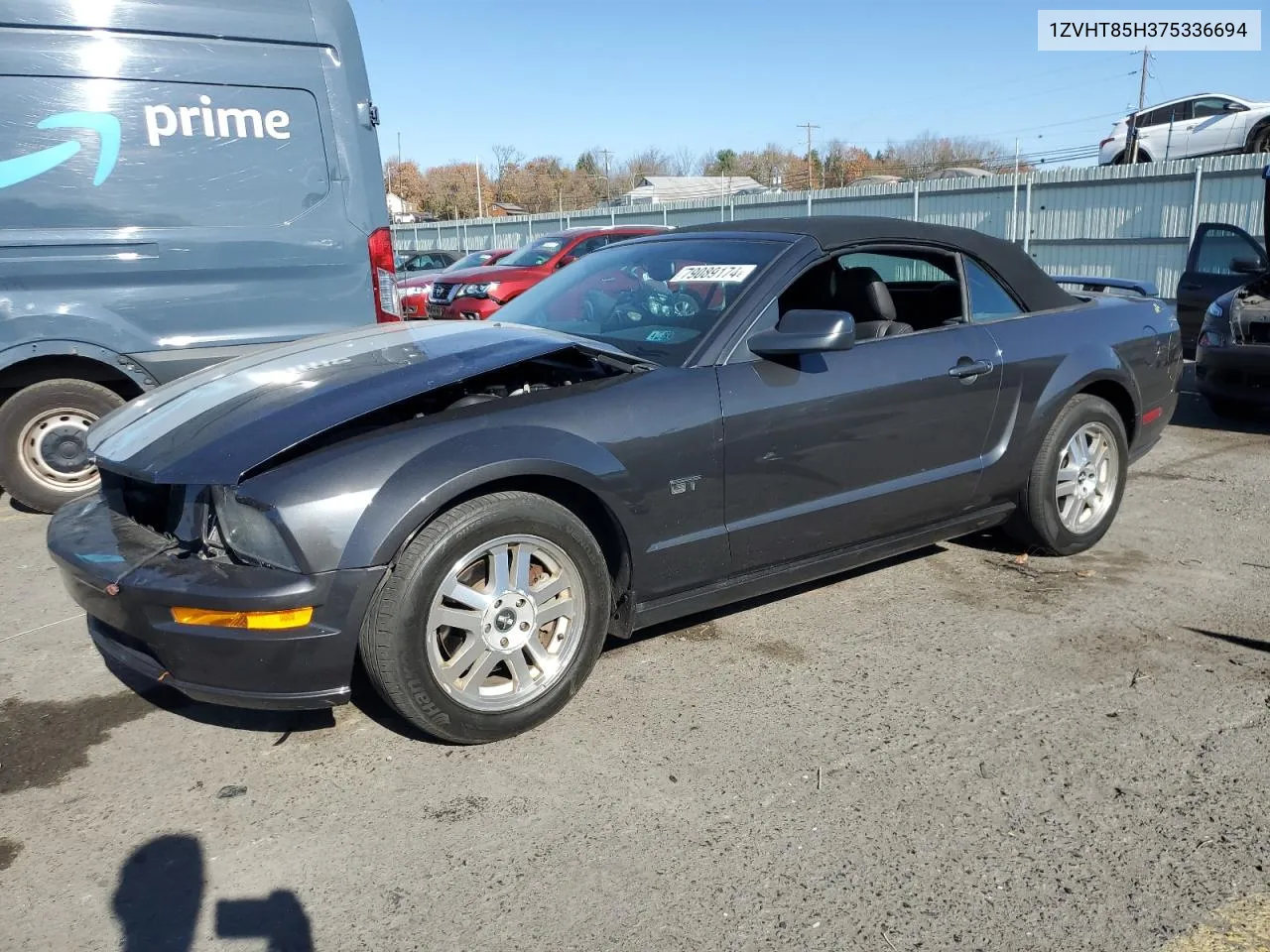 2007 Ford Mustang Gt VIN: 1ZVHT85H375336694 Lot: 79089174