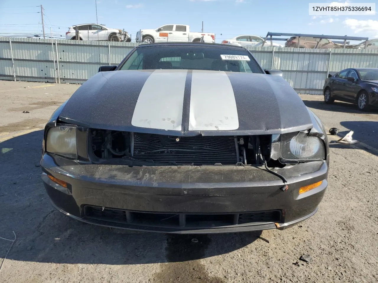 2007 Ford Mustang Gt VIN: 1ZVHT85H375336694 Lot: 79089174