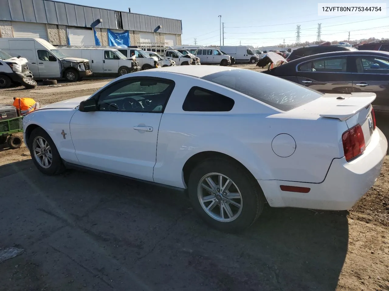 2007 Ford Mustang VIN: 1ZVFT80N775344754 Lot: 79663394