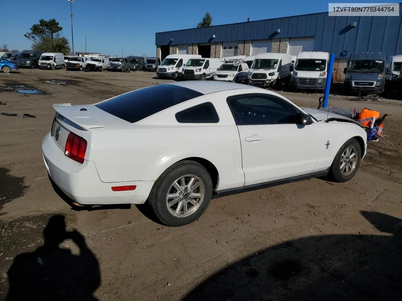 2007 Ford Mustang VIN: 1ZVFT80N775344754 Lot: 79663394