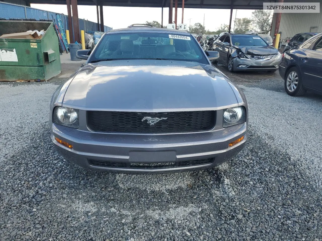 2007 Ford Mustang VIN: 1ZVFT84N875301342 Lot: 80442654