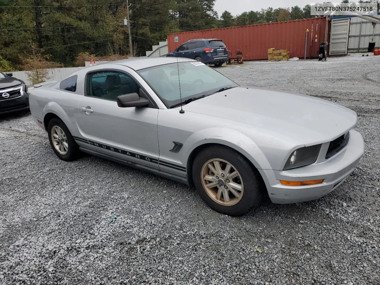 2007 Ford Mustang VIN: 1ZVFT80N375247518 Lot: 80724194