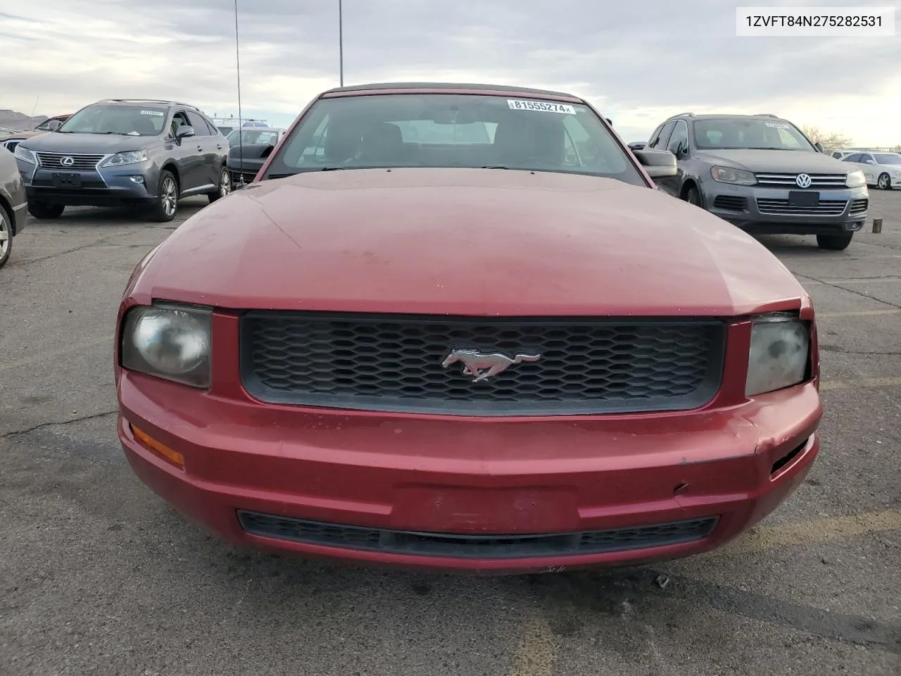 2007 Ford Mustang VIN: 1ZVFT84N275282531 Lot: 81555274