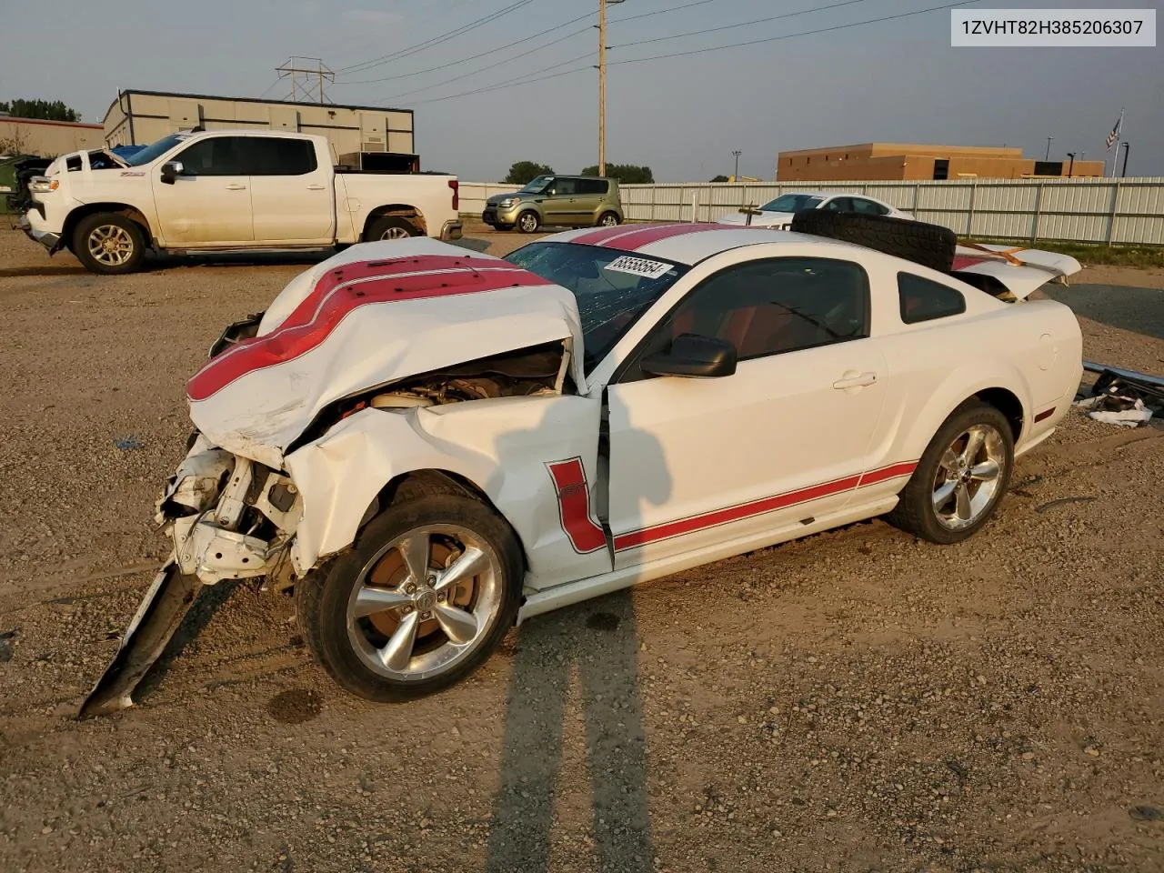 2008 Ford Mustang Gt VIN: 1ZVHT82H385206307 Lot: 68558564