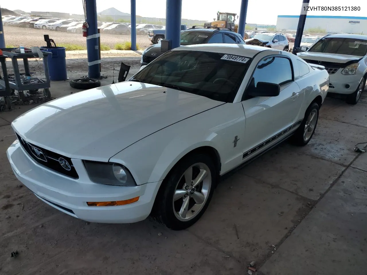 2008 Ford Mustang VIN: 1ZVHT80N385121380 Lot: 70849774