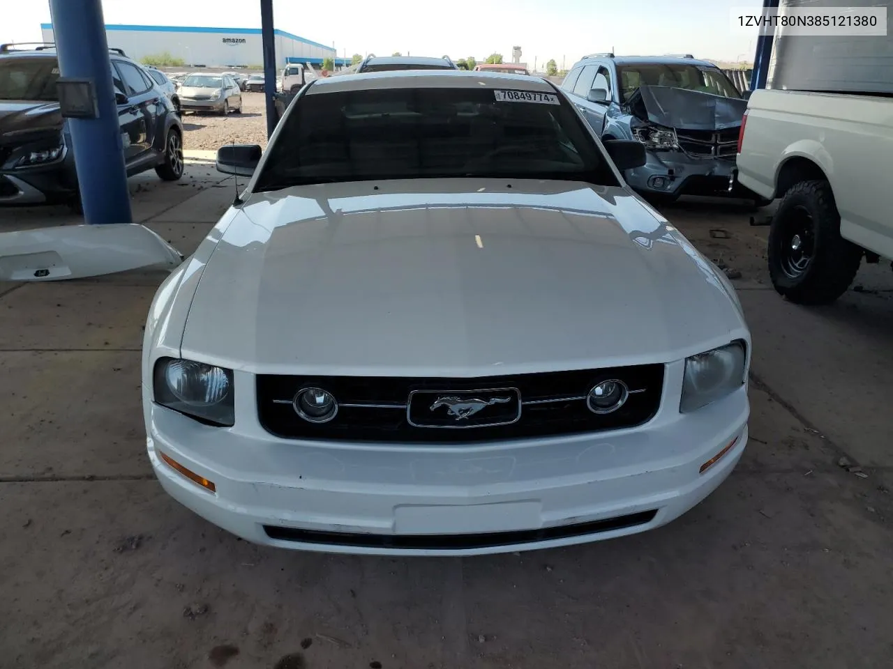 2008 Ford Mustang VIN: 1ZVHT80N385121380 Lot: 70849774