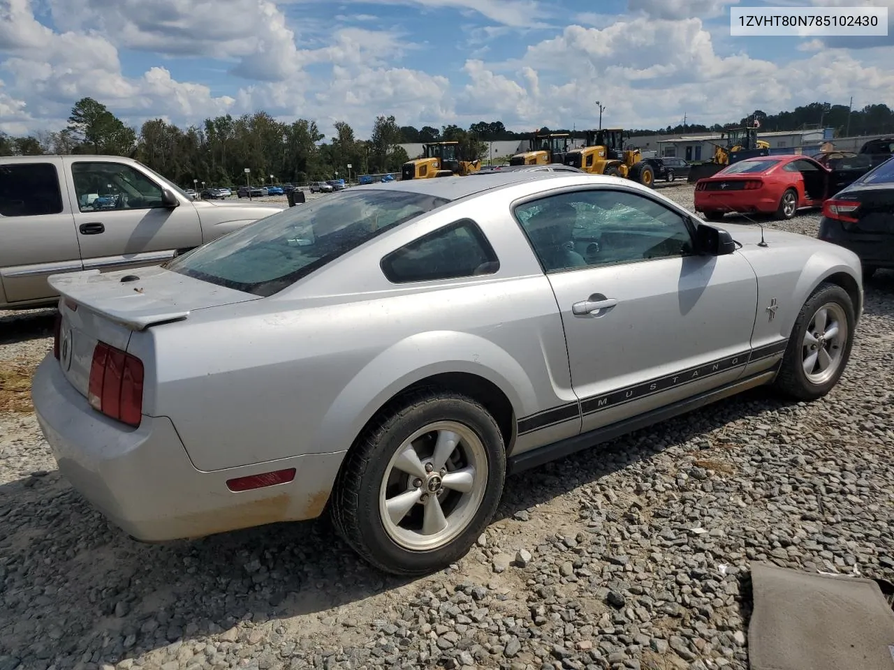 2008 Ford Mustang VIN: 1ZVHT80N785102430 Lot: 74205204