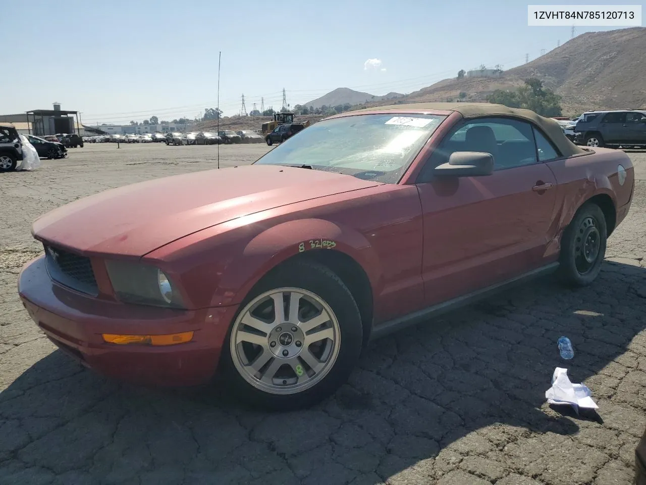 2008 Ford Mustang VIN: 1ZVHT84N785120713 Lot: 74585614