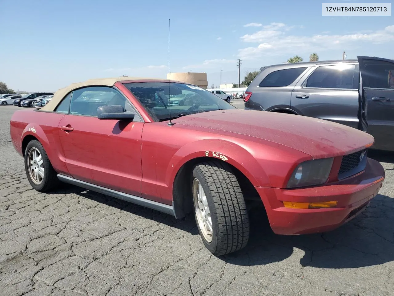 2008 Ford Mustang VIN: 1ZVHT84N785120713 Lot: 74585614