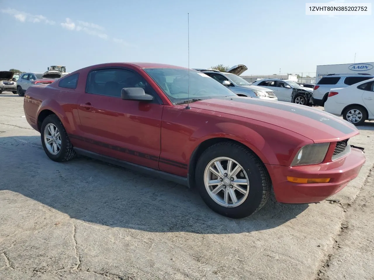 2008 Ford Mustang VIN: 1ZVHT80N385202752 Lot: 75266254