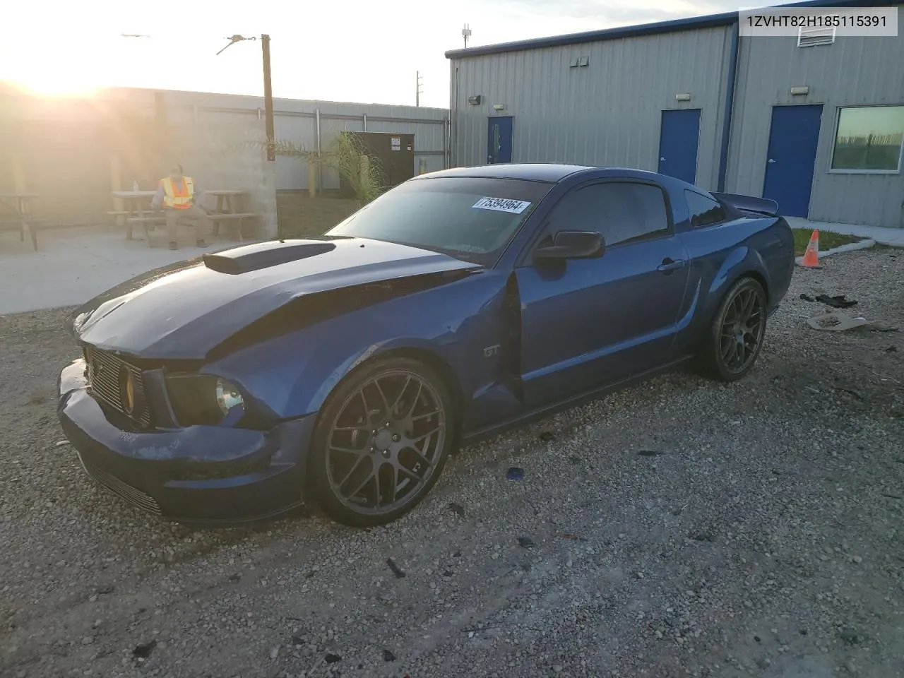 2008 Ford Mustang Gt VIN: 1ZVHT82H185115391 Lot: 75394964