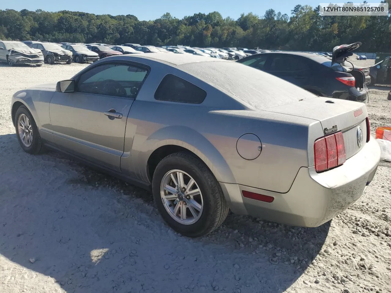 2008 Ford Mustang VIN: 1ZVHT80N985125708 Lot: 77040854