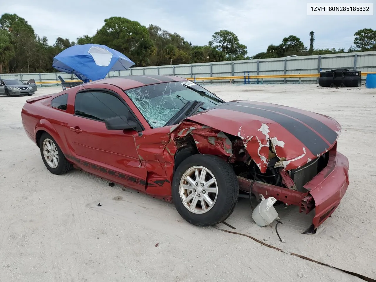 2008 Ford Mustang VIN: 1ZVHT80N285185832 Lot: 77527934