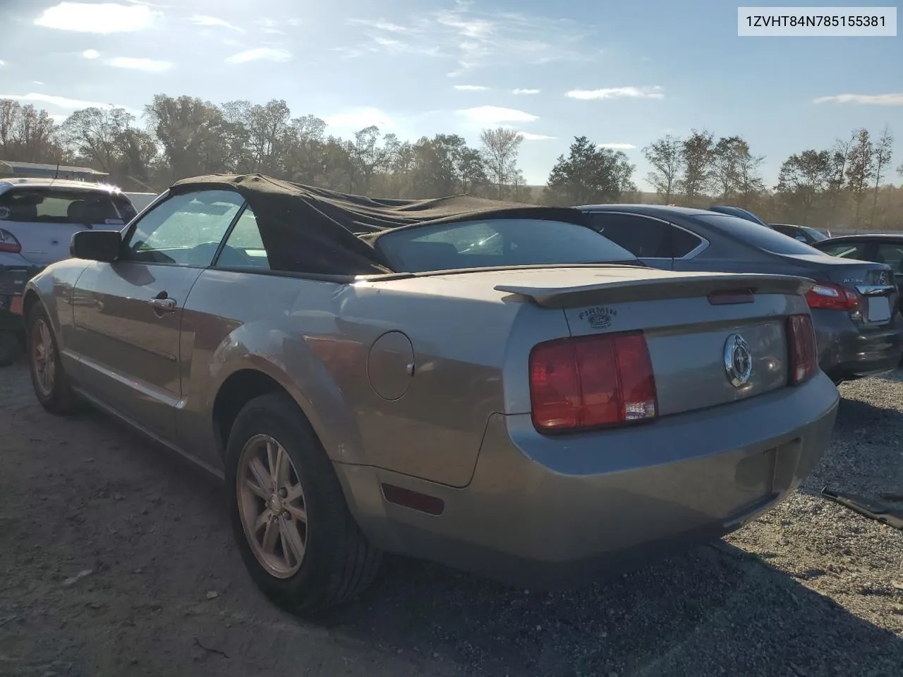 2008 Ford Mustang VIN: 1ZVHT84N785155381 Lot: 77650514