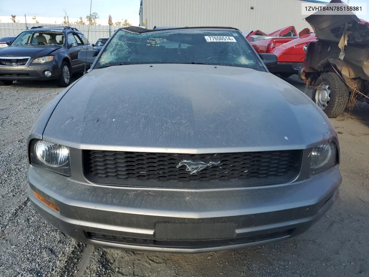 2008 Ford Mustang VIN: 1ZVHT84N785155381 Lot: 77650514