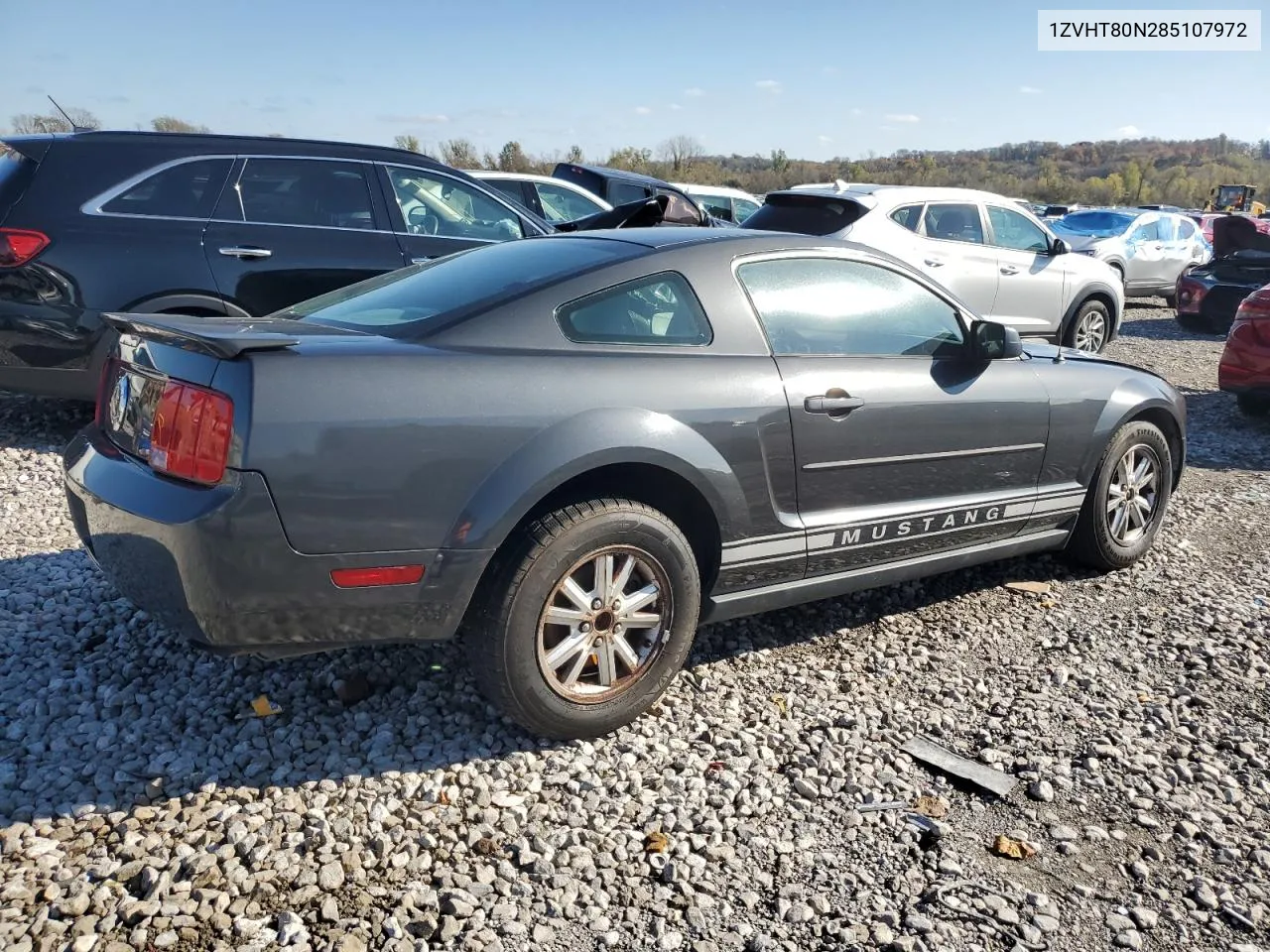 2008 Ford Mustang VIN: 1ZVHT80N285107972 Lot: 77866714