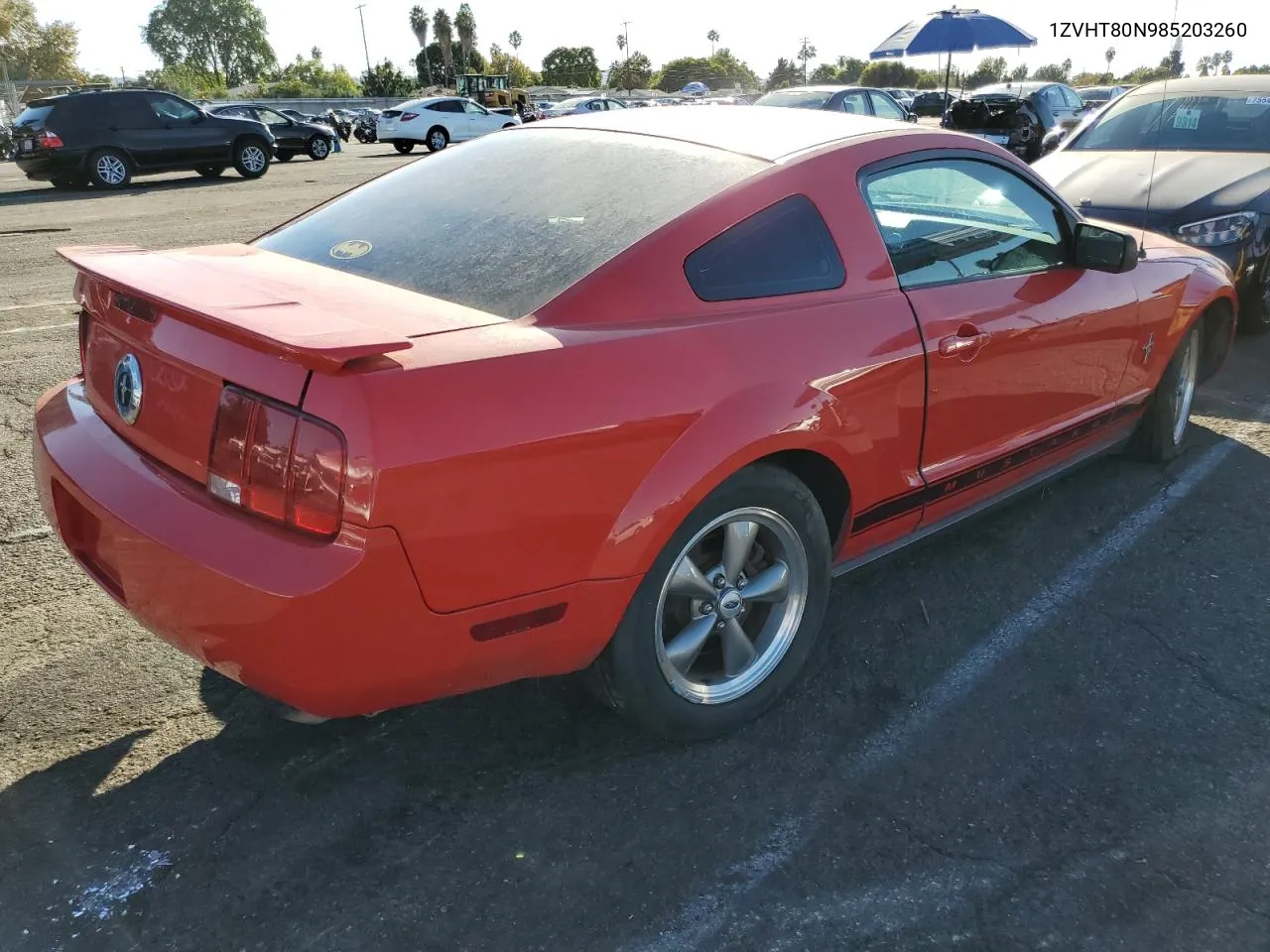 2008 Ford Mustang VIN: 1ZVHT80N985203260 Lot: 78616004