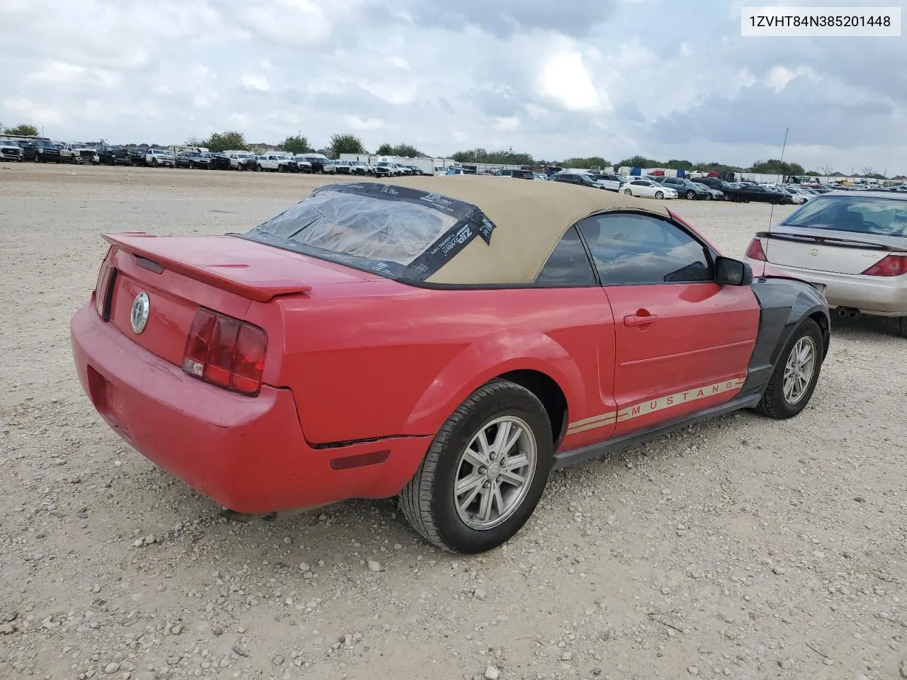 2008 Ford Mustang VIN: 1ZVHT84N385201448 Lot: 78900364