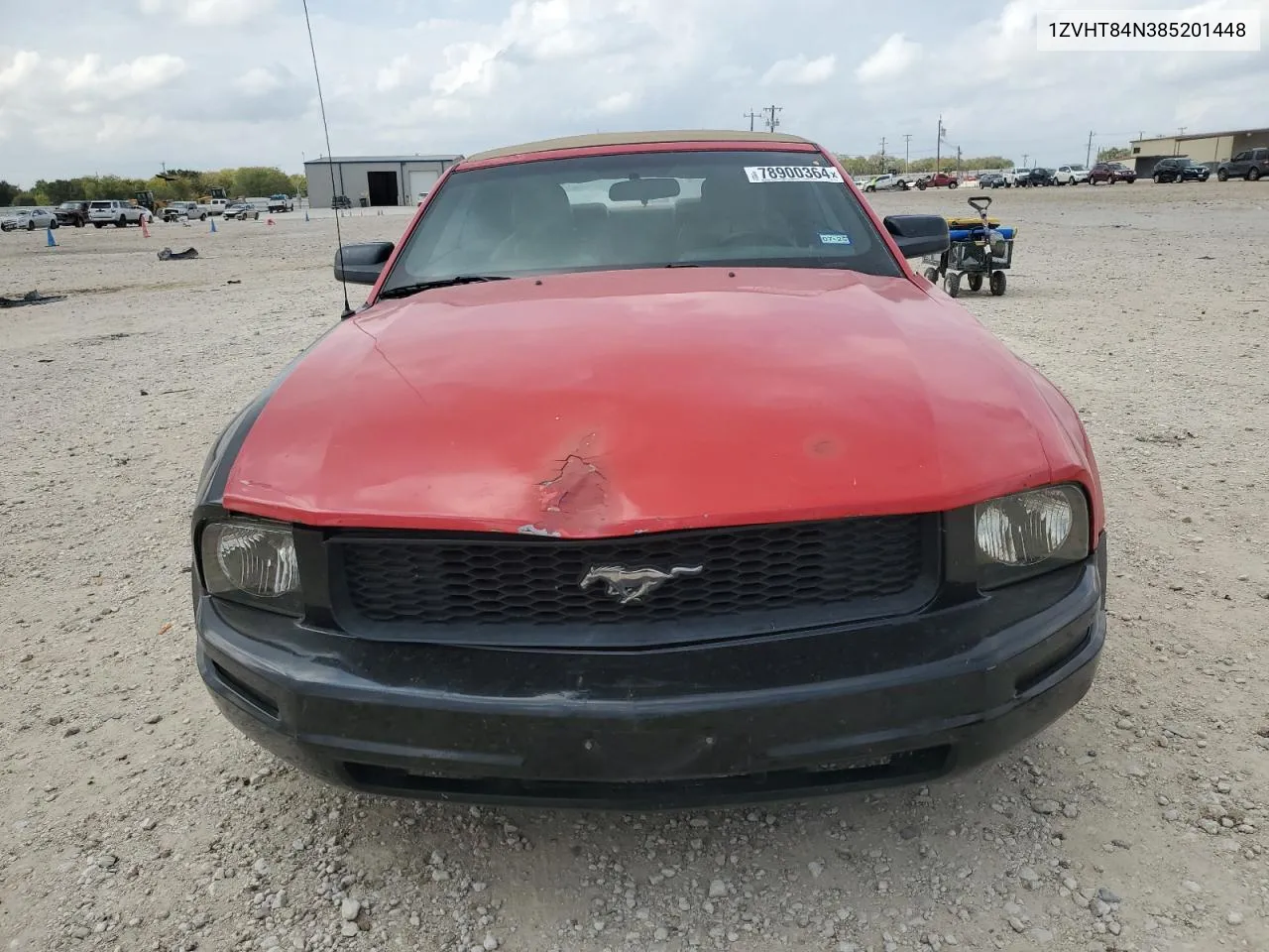 2008 Ford Mustang VIN: 1ZVHT84N385201448 Lot: 78900364