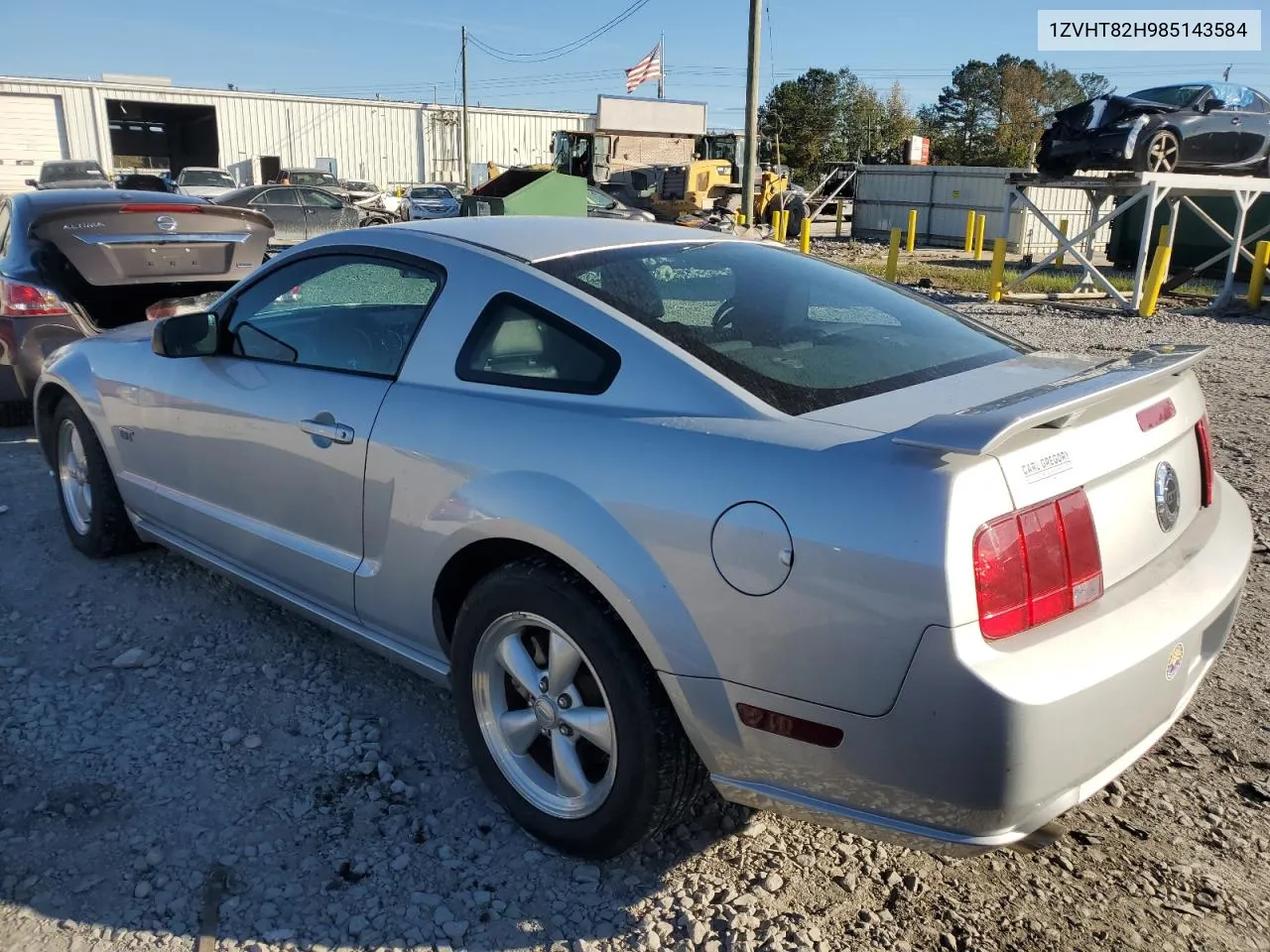 2008 Ford Mustang Gt VIN: 1ZVHT82H985143584 Lot: 80381164