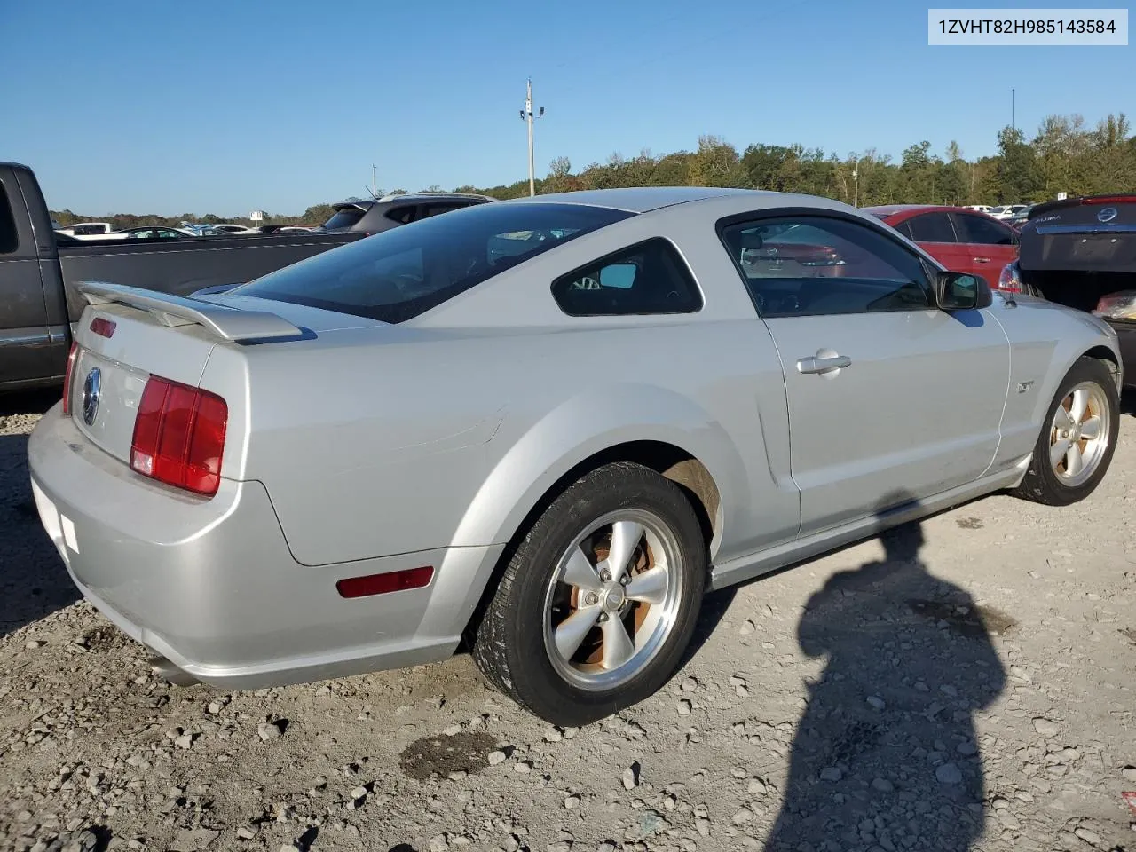 2008 Ford Mustang Gt VIN: 1ZVHT82H985143584 Lot: 80381164