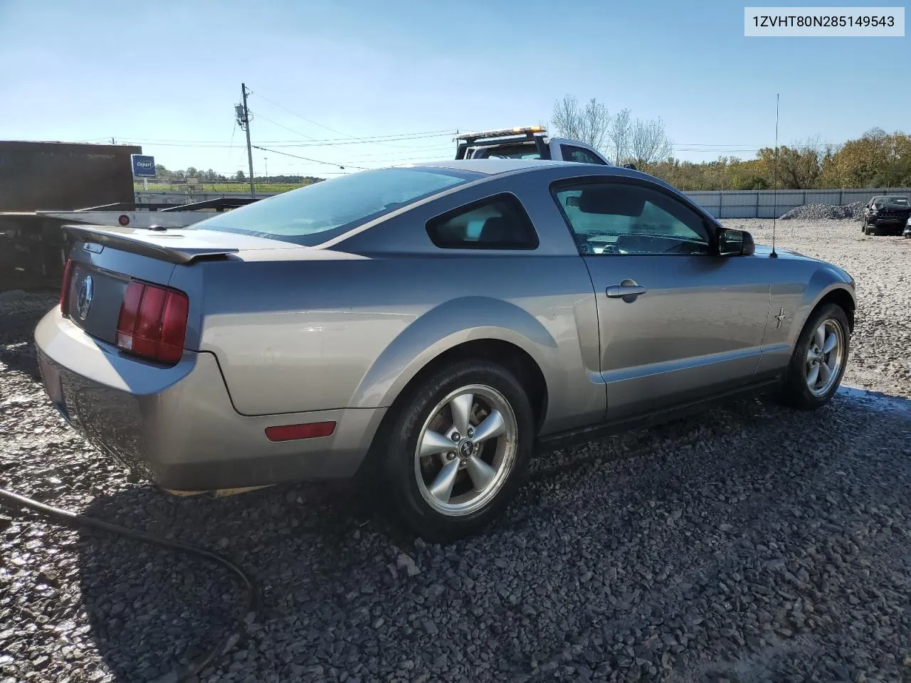 2008 Ford Mustang VIN: 1ZVHT80N285149543 Lot: 80766474