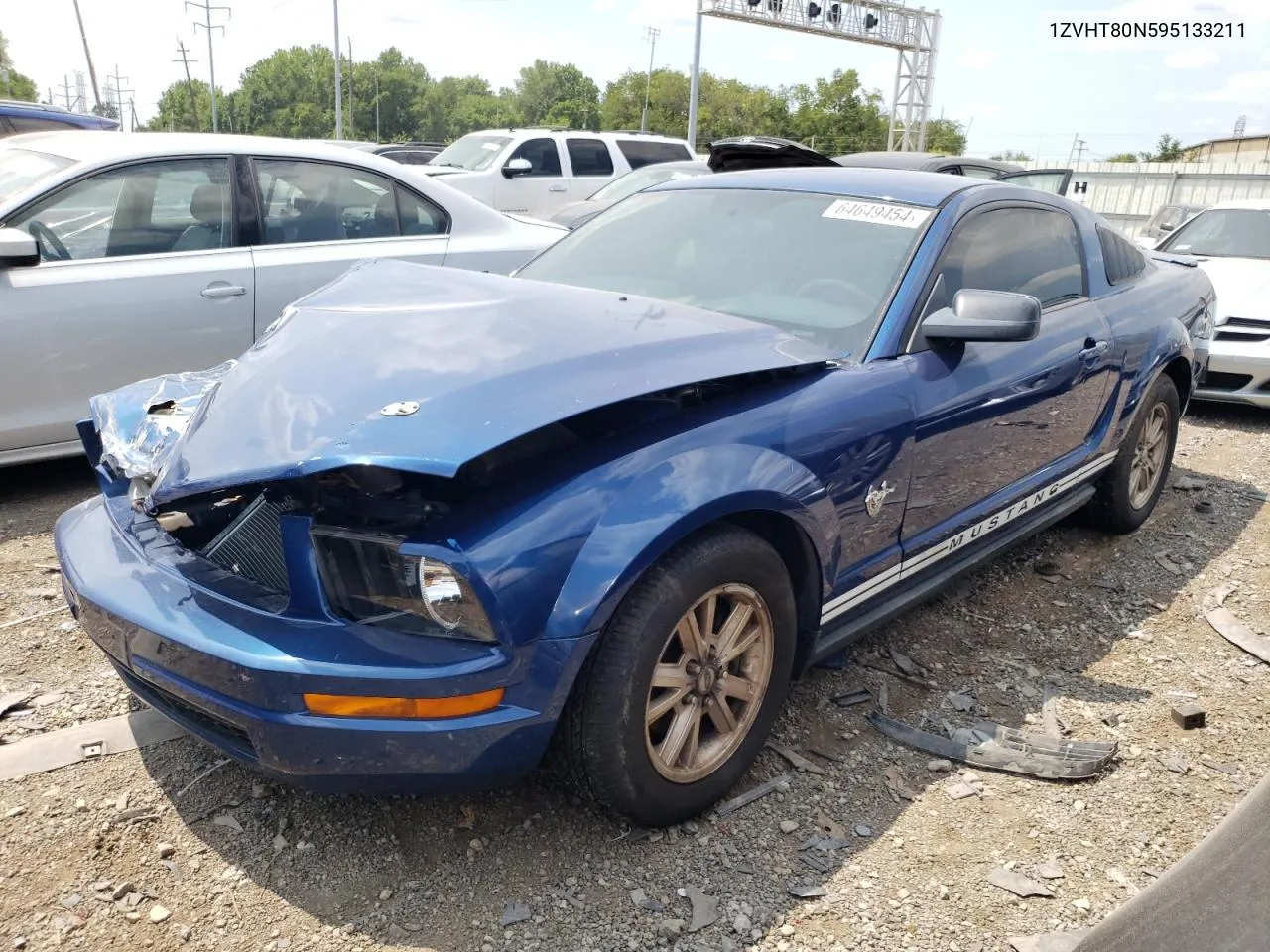 2009 Ford Mustang VIN: 1ZVHT80N595133211 Lot: 64649454