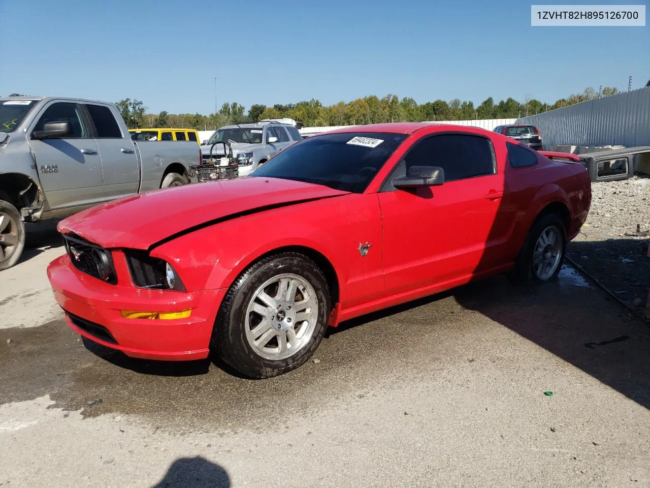 2009 Ford Mustang Gt VIN: 1ZVHT82H895126700 Lot: 69462324