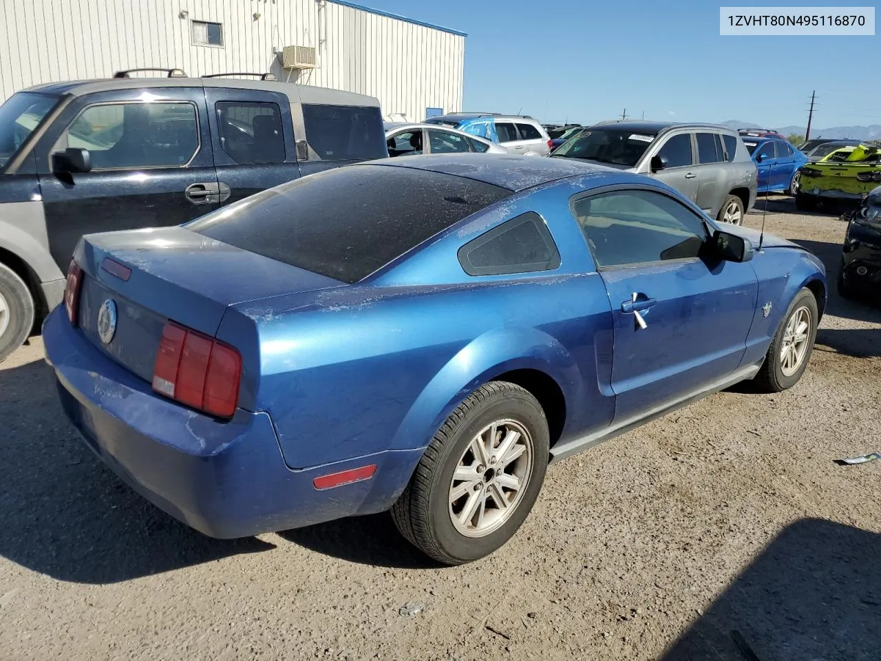 2009 Ford Mustang VIN: 1ZVHT80N495116870 Lot: 72090484