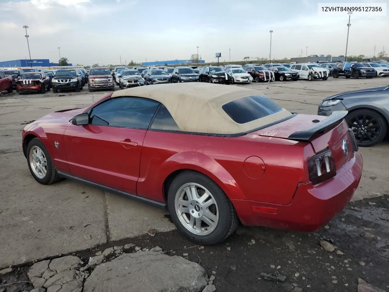 2009 Ford Mustang VIN: 1ZVHT84N995127356 Lot: 74697714