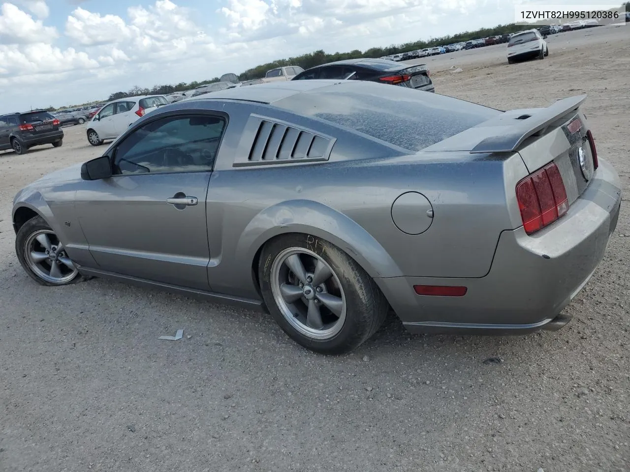 2009 Ford Mustang Gt VIN: 1ZVHT82H995120386 Lot: 78400124