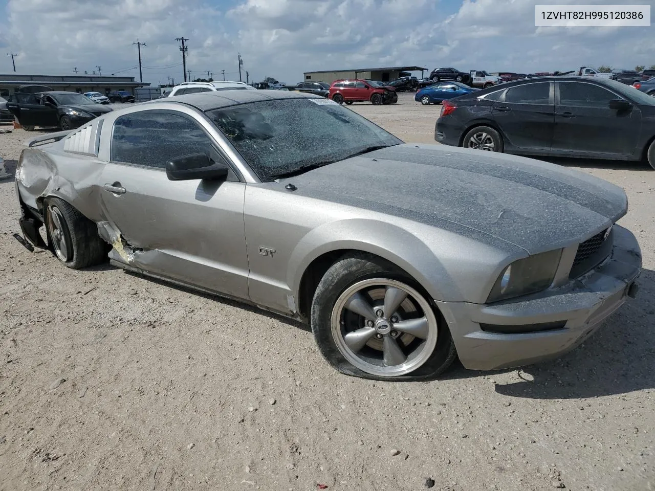 2009 Ford Mustang Gt VIN: 1ZVHT82H995120386 Lot: 78400124