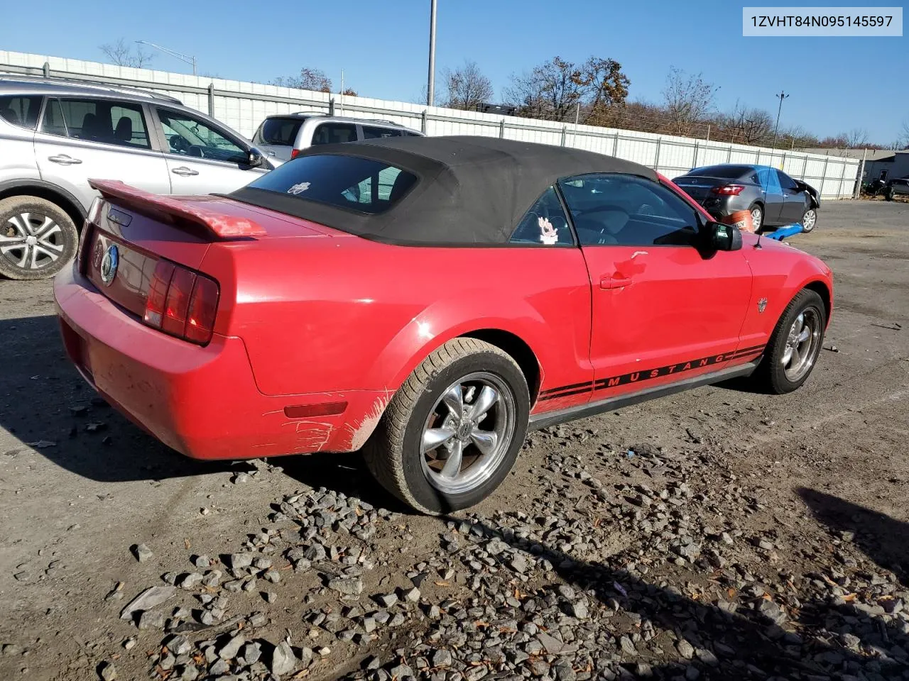 2009 Ford Mustang VIN: 1ZVHT84N095145597 Lot: 80643784