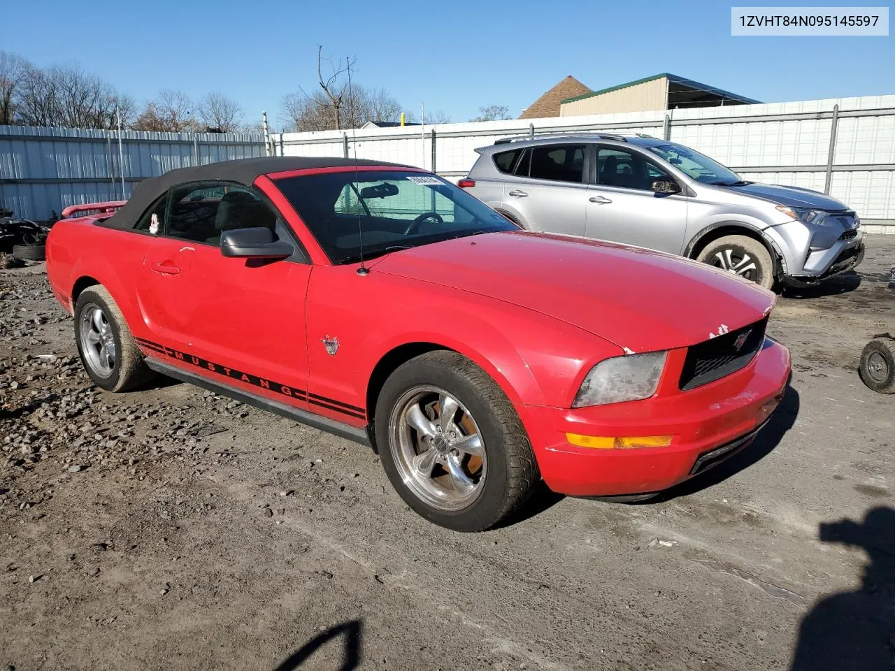 2009 Ford Mustang VIN: 1ZVHT84N095145597 Lot: 80643784