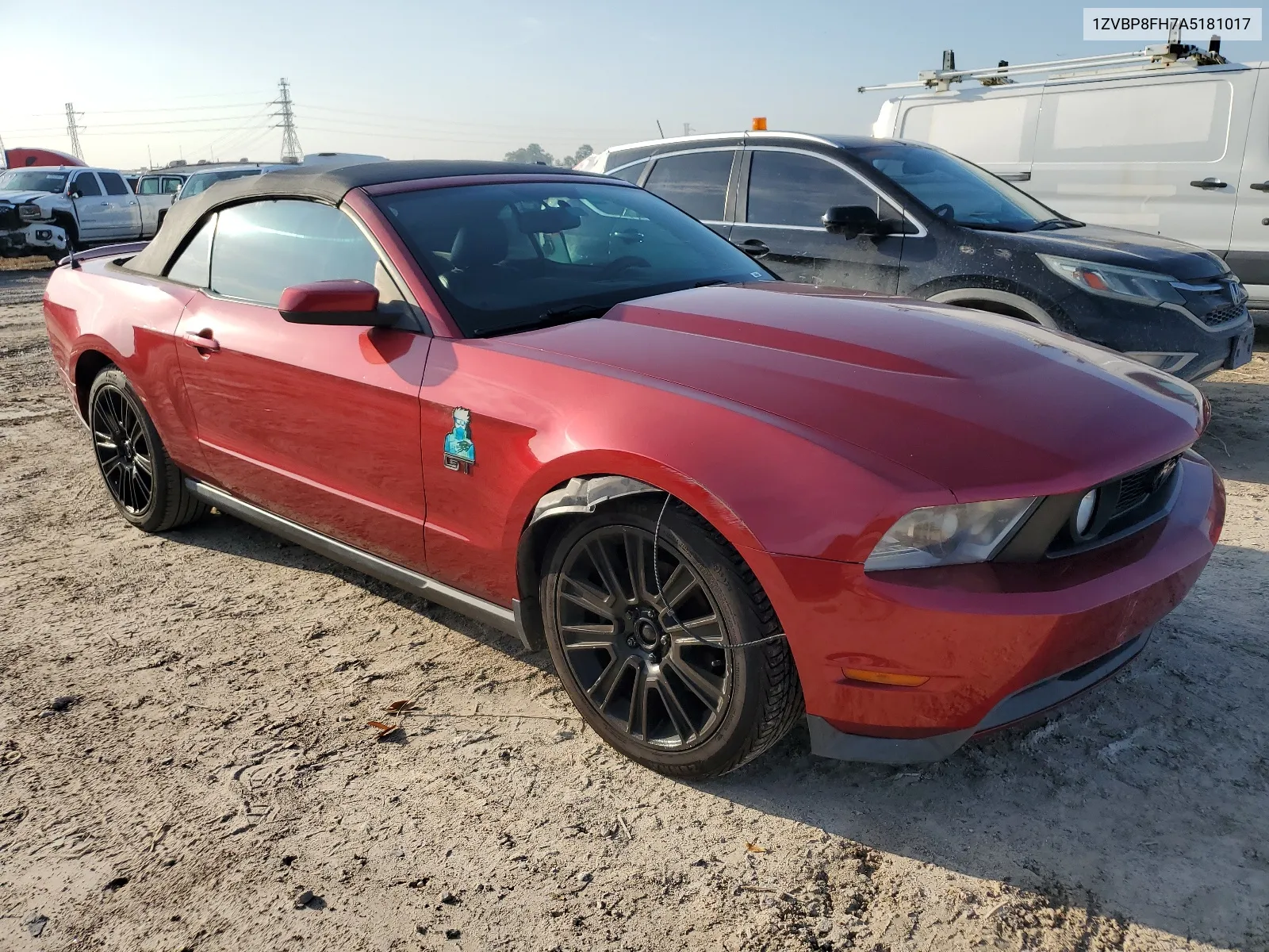 2010 Ford Mustang Gt VIN: 1ZVBP8FH7A5181017 Lot: 62481804