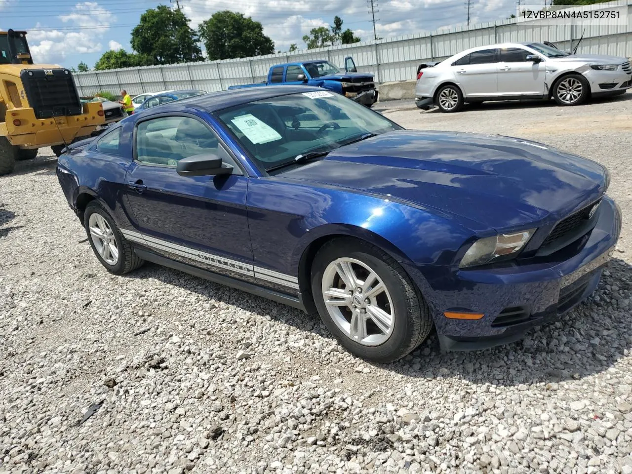 2010 Ford Mustang VIN: 1ZVBP8AN4A5152751 Lot: 63702334