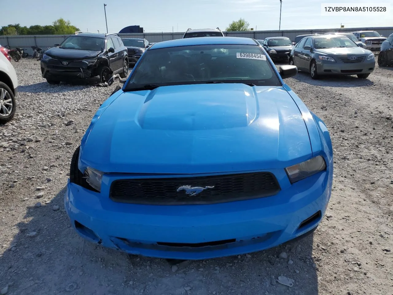 2010 Ford Mustang VIN: 1ZVBP8AN8A5105528 Lot: 63988454