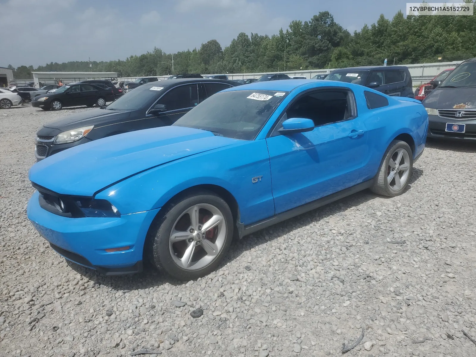 2010 Ford Mustang Gt VIN: 1ZVBP8CH1A5152729 Lot: 64755174