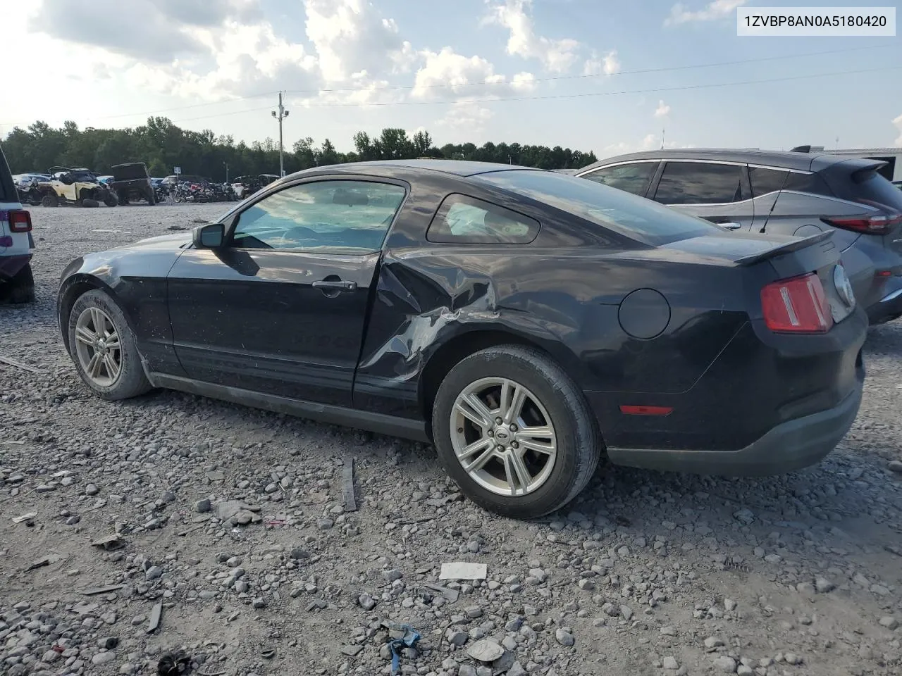 2010 Ford Mustang VIN: 1ZVBP8AN0A5180420 Lot: 67500624