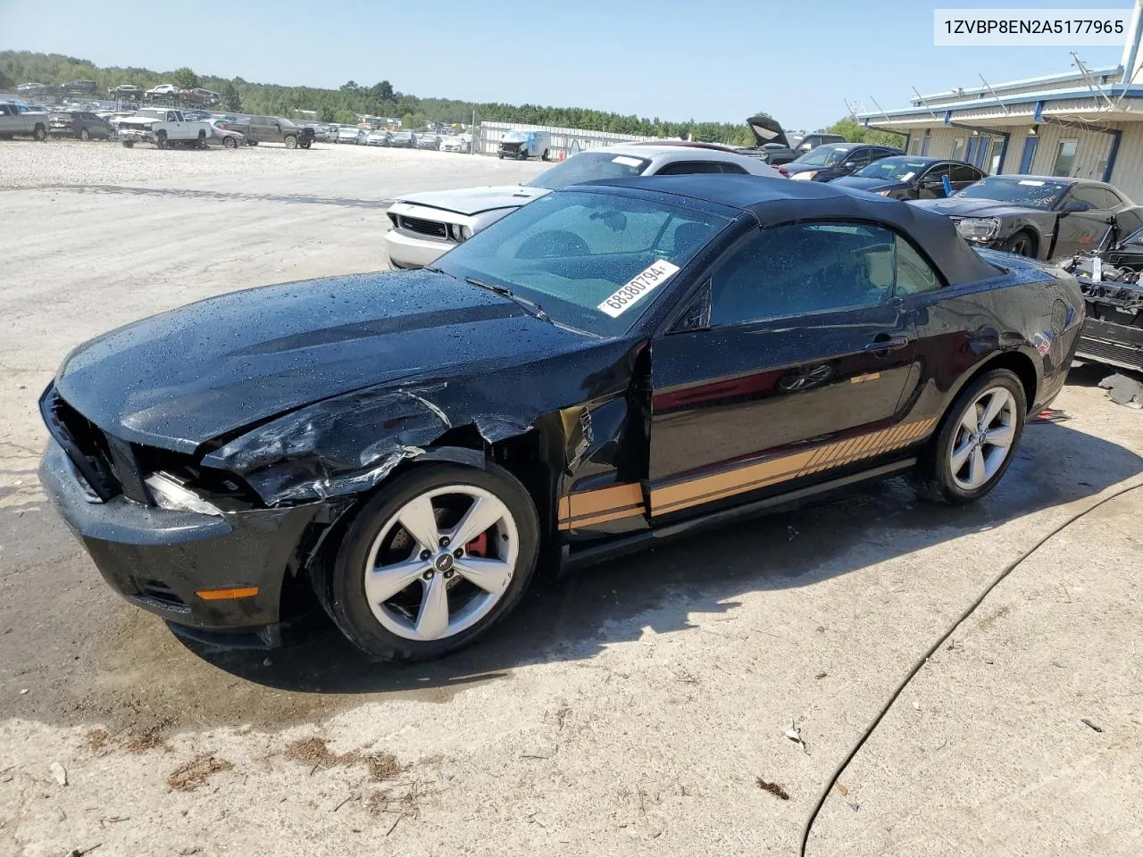 2010 Ford Mustang VIN: 1ZVBP8EN2A5177965 Lot: 68380794