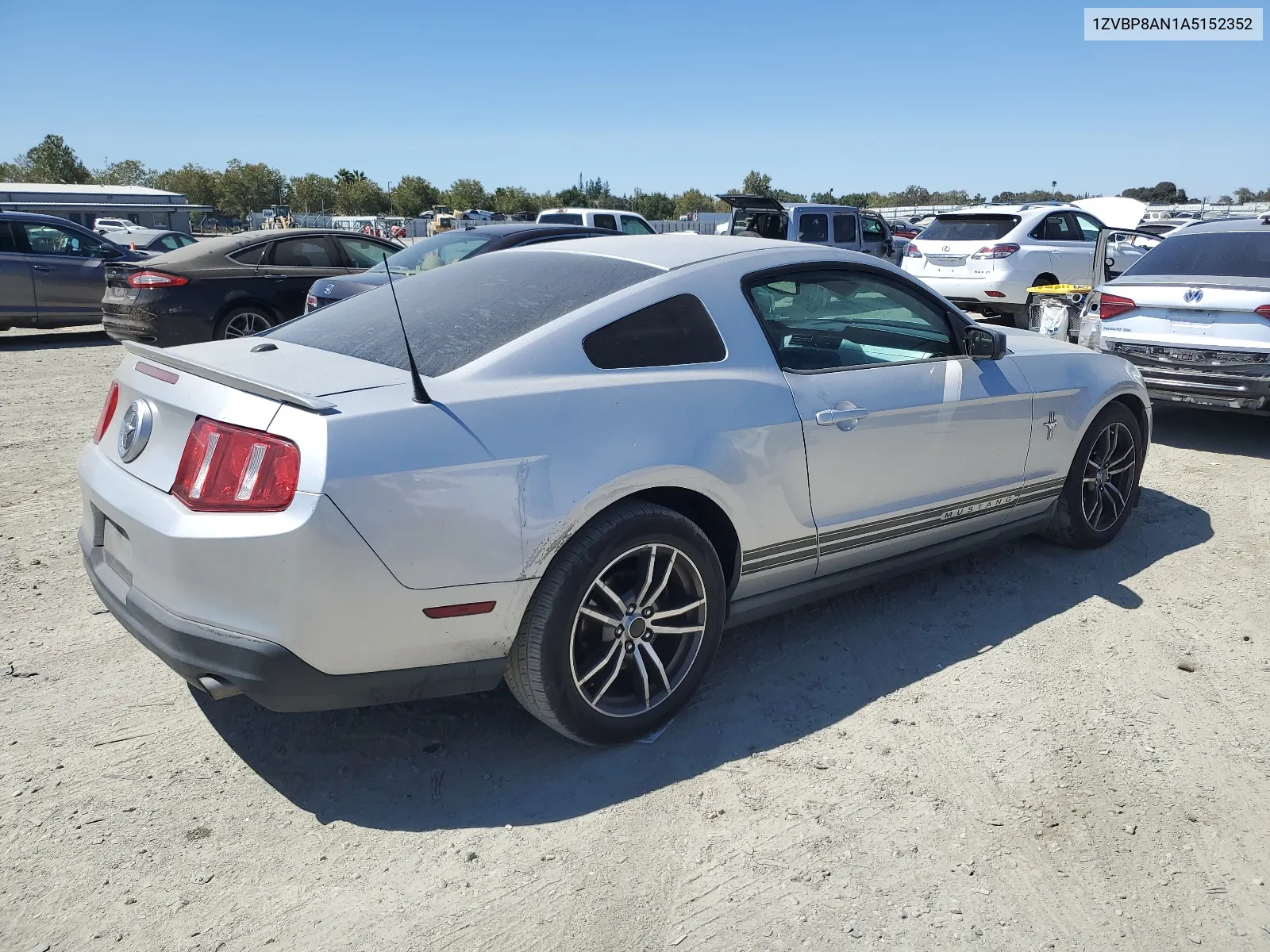 2010 Ford Mustang VIN: 1ZVBP8AN1A5152352 Lot: 68381534