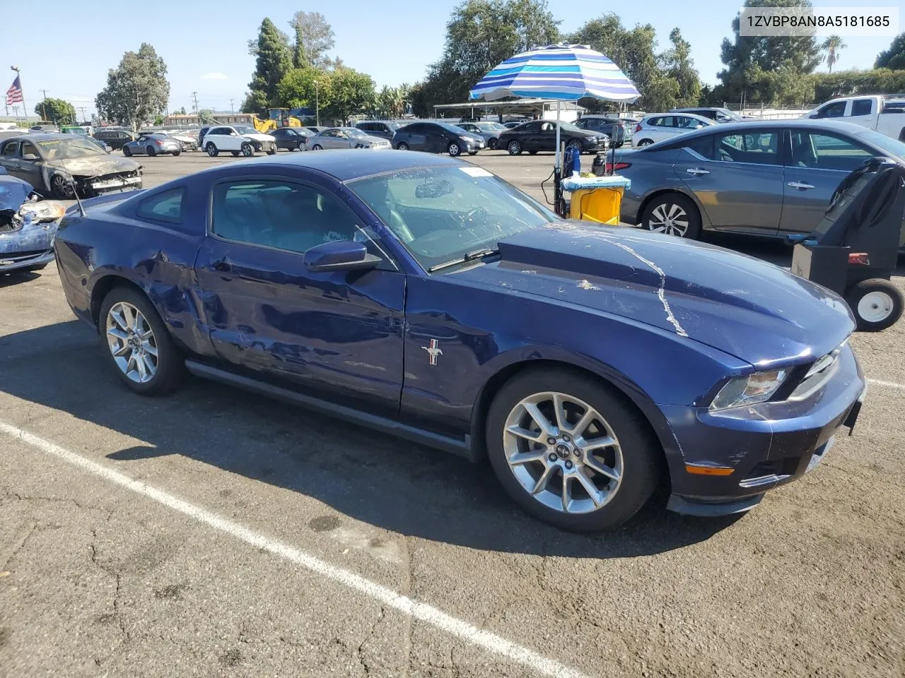 2010 Ford Mustang VIN: 1ZVBP8AN8A5181685 Lot: 70339824