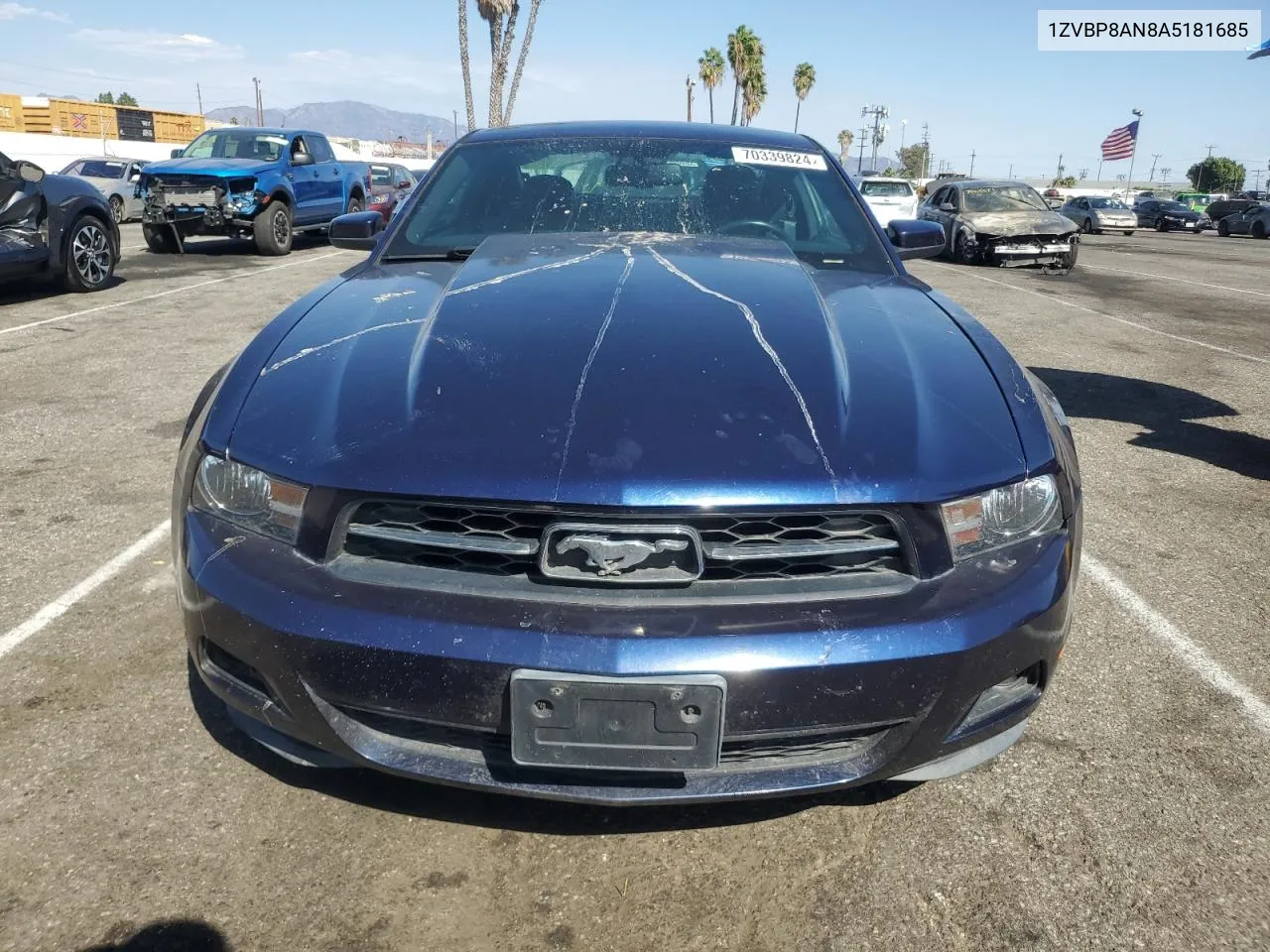 2010 Ford Mustang VIN: 1ZVBP8AN8A5181685 Lot: 70339824