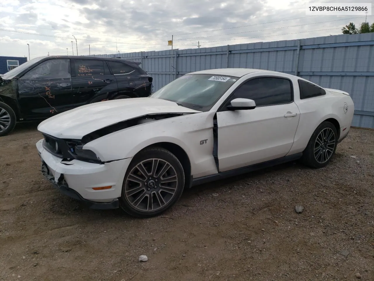 2010 Ford Mustang Gt VIN: 1ZVBP8CH6A5129866 Lot: 70585164