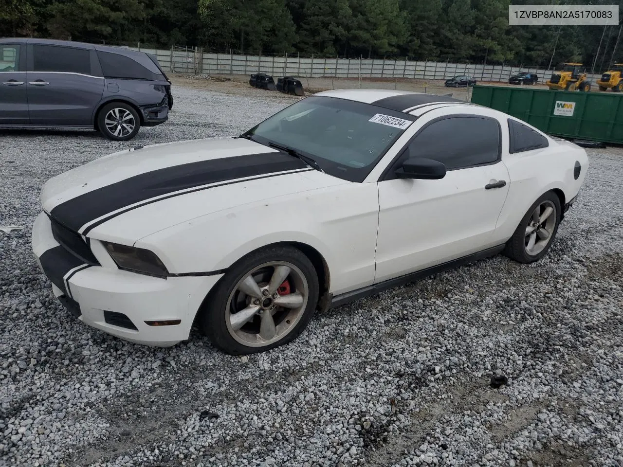 2010 Ford Mustang VIN: 1ZVBP8AN2A5170083 Lot: 71062234