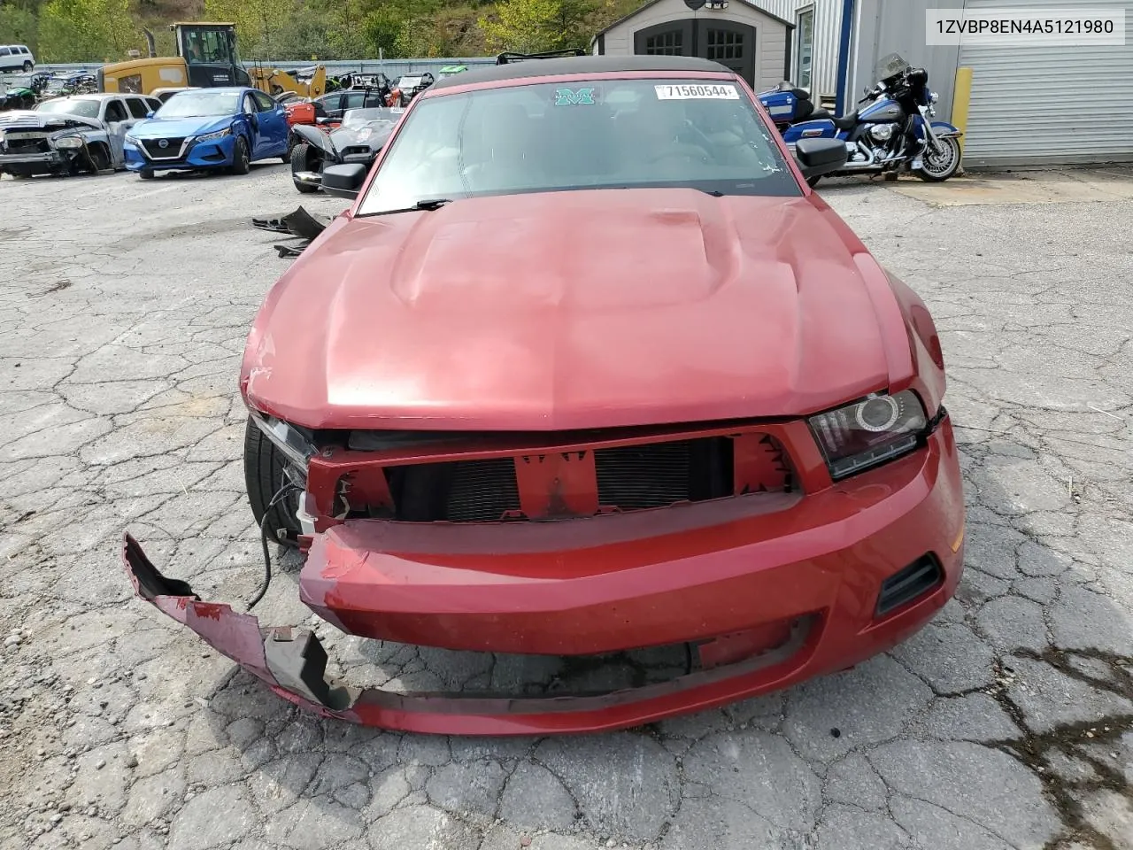 2010 Ford Mustang VIN: 1ZVBP8EN4A5121980 Lot: 71560544