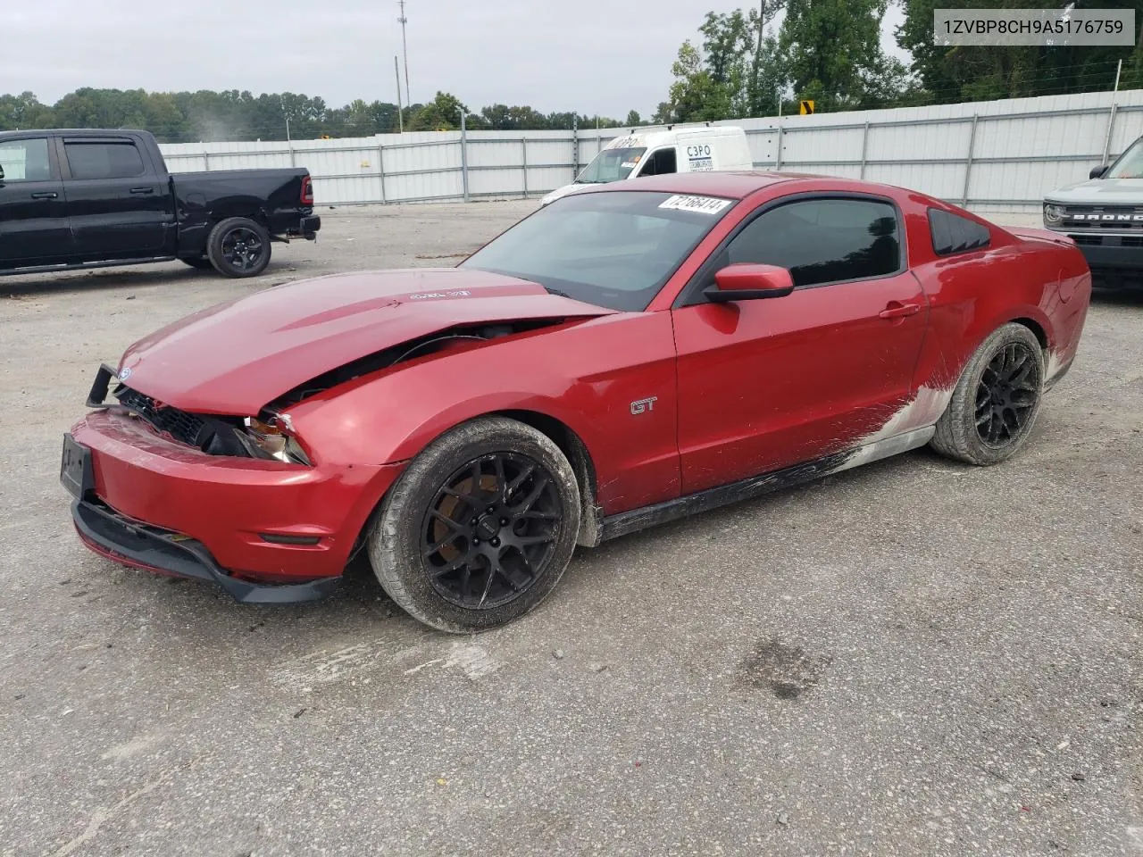 2010 Ford Mustang Gt VIN: 1ZVBP8CH9A5176759 Lot: 72166414